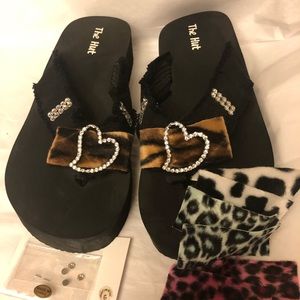 Bling flip flops